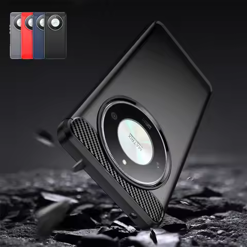 For Huawei Honor X9b Case Cover Honor X9b Capas Shockproof Bumper Soft TPU Carbon Fiber Cover Honor 