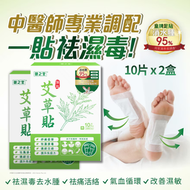 [2盒裝] 強效艾草袪濕腳貼 10片 去濕腳貼 艾草貼