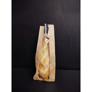 Bread paper bag with window - Size 9.5x4.8x26cm