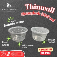 Thinwall bowl 500 ml / mangkok makan plastik