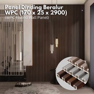 WPC Fluted Wall (Buy Min 4pcs)Fluted Wall Panel Panel Dinding Beralur PVC Hiasan Dinding Board Wall 