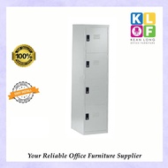 KLOF 4 Door Compartment Steel Locker/ Almari Besi 4 Pintu Berkunci/ Almari Baju Besi