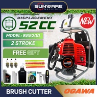 [100% ORIGINAL] OGAWA BG520 TB52 BG520D Backpack Brush Cutter Grass Trimmer Mesin Rumput HEAVY DUTY 