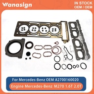 Engine Full Gasket Kit Fit 1.6 2.0 T For Mercedes- Benz X156 C117 W176 W246 A200 B180 CLA 270 M270 M