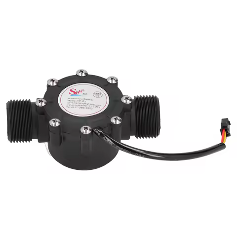 YFG1 Water Flow Sensor Hall Flowmeter G1 Inch Male Thread Central Air Conditioning Swimming Pool Flo