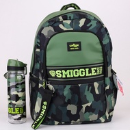 ⭐⭐Australian Schoolbag smiggle Elementary School Students Camouflage Reduce Burden Large Capacity Backpack Water Bottle