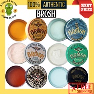 BROSH Water-Based Pomade 40g/115g | 6 Types | Shine/Matte/Texture | Direct from Japan