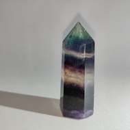 彩螢石柱 Fluorite 隨形 擺件 原石 晶簇 天然水晶 水晶