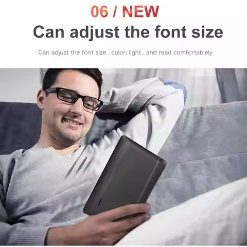 E Reader 7in Color LCD 16:9 Screen HD 800x480 380MHz Black Protective Case Portable E Reader for EPU