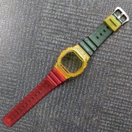 CASIO GSHOCK DW 5600 GWX GRX GB 5600 GW 5000 JELLY DOFF MATTE RASTAFARA BEZEL STRAP