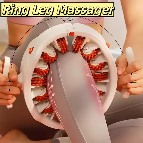 Ring Leg Massager Massage Roller Detachable Thigh Toner & Massager 2-in-1 Leg Fitness Equipment for