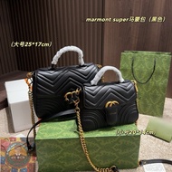 Real Shot A7o Premium Store-G's marmont Bag Handbag Chain Shoulder Crossbody Female Side Backpack Ge