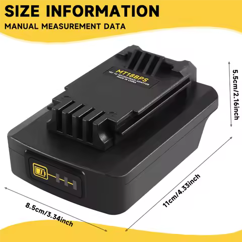 AA91 Battery Adapter for Makita 18V Lithium Battery Converted to Black&Decker PORTER CABLE Stanley 1