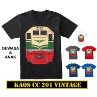 T-shirt Combed 30 Distro KAI CC 201 CC201 Train Locomotive 3D SOUVENIR souvenirs SUVENiR screen prin