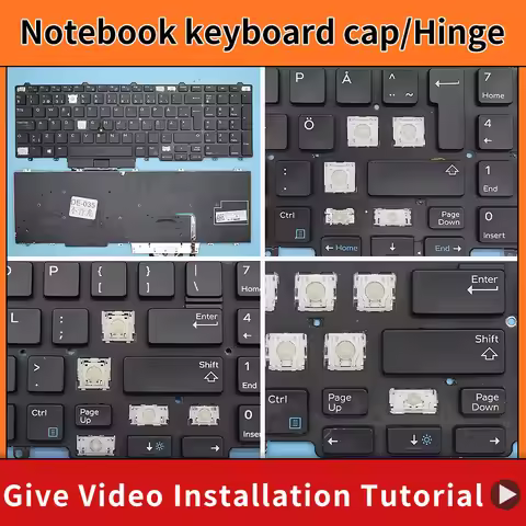 Replacement Keycap Key cap Hinge for Dell Latitude E5550 E5570 E5580 E5590 E5591 P53F Precision M351