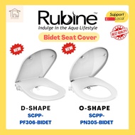 [SG SELLER] Rubine BIDET TOILET SEAT, Non-Electric / Manual control O shape / D shape Anti-back flow function