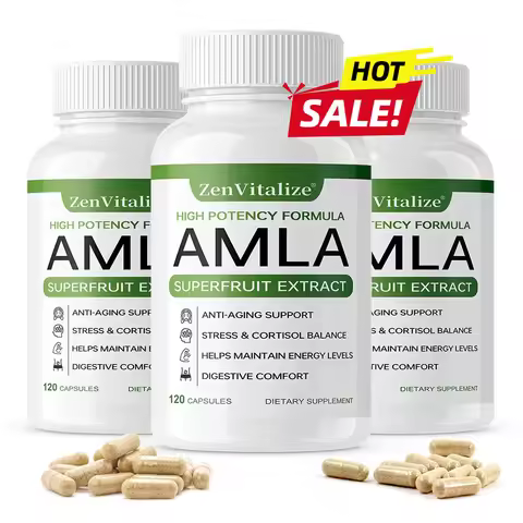 Organic Amla Capsules 1000mg – Organic Amla Powder Organic for Antioxidant, Energy & Digestive Suppo