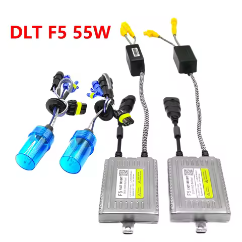 100% Genuine dlt F5 55w Fast Bright H1 H3 H7 h8 h9 H11 HB3 HB4 d2h 9012 HIR2 F5B Xenon Reactors 6000