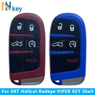 NH KEY 5Buttons Shell Fob For R/T Trackhawk Scat Pack/392/HEMI/Challenger/DAYTONA For SRT Hellcat Re
