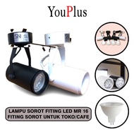 YOUPLUS MR16 Spotlight LED Spotlight FITTING/ Rail Track LED Spotlight Ceiling and rail/ SHOP - CAFE