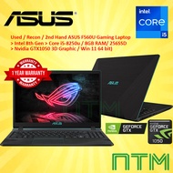 Recon /Used/ 2nd Hand  Budget Laptop ASUS F560 Gaming Laptop 8th gen Intel Core i5-8250U 8GB 256GB g