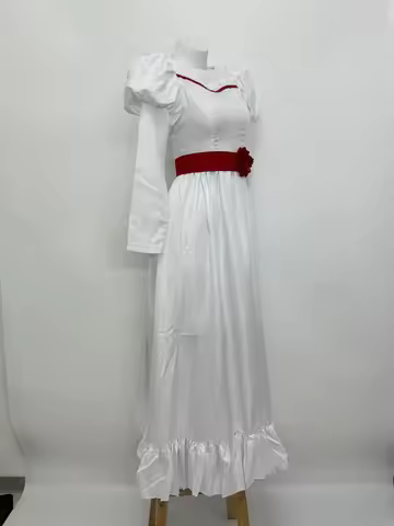 Annabelle Costume Cosplay Disguise Halloween White Dress