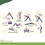 YOGA BLOCK PILLOW BRICK BLOCK YOGA PILATES PLAIN EVA PVC 023 ECONOMIC PACKAGE