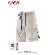 NASA WTAPS Ice Silk Cool Overalls Quick-Drying Sports Shorts Men Summer Loose Design Casual Cropped 