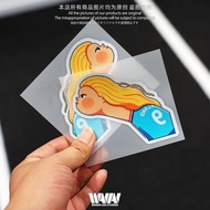 Cartoon Cool Football Player Erling Haaland Cartoon Waterproof Home Decal Sticker PC Labop Suitcase 