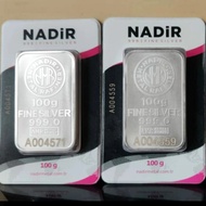 Perak Batangan Nadir 100 gram / 100gr / 100gram