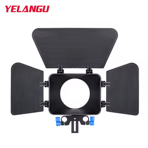 YELANGU Universal Mini Matte Box 3-Blade Protable for Sony for Canon Camera for 15mm Rail Rod Rig Ca