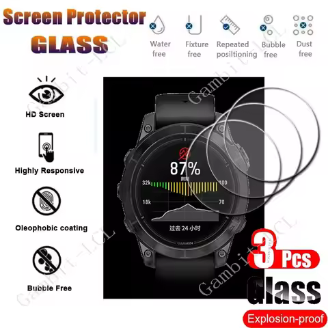 3PCS Tempered Glass Screen Protector For Garmin Epix Pro Gen 2 42mm 47mm 51mm Gen2 Approach S62 S40 