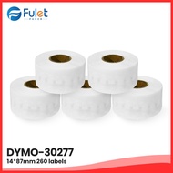 Wholesale Dymo 30277 compatible file folder labels 14x87mm 260 labels per roll 5 rolls