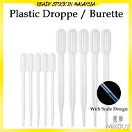 PLASTIC DROPPER / BURETTE DISPOSABLE PLASTIC TUBE