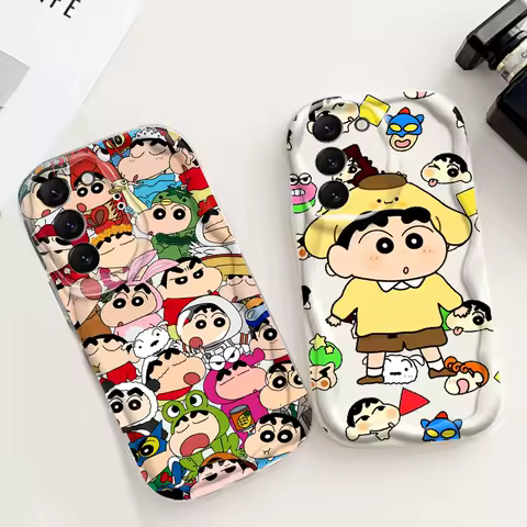 Comics C-Crayones S-Shins-chanes For Samsung S24 S23 S21 S20 Ultra Plus FE A73 A72 A71 A51 A31 A05S 
