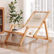 Balcony Winter Sun Chair Recliner Folding Chair Outdoor Beach Chair Camping Canvas Chair Household B