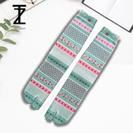 Terzien - Women's Long Patterned Toe Socks - I19
