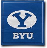 BYU (Bringham Young University) Cougars Luncheon Napkins - Officially Licensed - 12 7/8 x 12 7/8-2-P