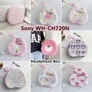 【imamura】For Sony WH-CH720N Headphone Case Simple Cartoon Headset Earpads Storage Bag Casing Box