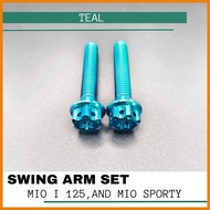 ◱ ✨ ❁ GR5 TITANIUM BOLTS SWING ARM/PIPE SET FOR MIO I 125, AND MIO SPORTY