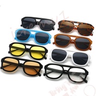 JEREMY1 Sunglasses Classic Vintage Polygon Glasses Frame Vision Care UV400 Candy Color Korean Polygon Eyewear