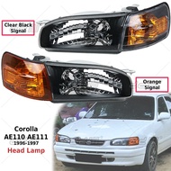 [READY STOCK] Toyota Corolla AE110 AE111 JDM 1996-1997 Crystal Black Headlight Head Lamp Corner Ligh