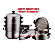 PTM: 32CM STAINLESS STEEL STEAMER 4 LAYER