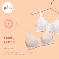 Miko Bra C425 - 95%Cotton 5%Spandex/soft support/ lightly padded/ 3/4 cup/ junior bra/ Young Adult