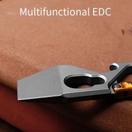 Multi-Function Keychain Pry Bar Titanium Alloy Crowbar EDC Portable Open Delivery Tool Bottle Opener