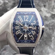 Franck Muller/FM Blue Yacht Stainless Steel Rear Diamond Automatic Mechanical Men's Watch V45