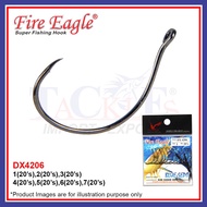 20pcs Fire Eagle DX 4206 Prawn Hook Udang Galah Hook Mata kail pancing
