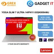 LENOVO YOGA SLIM 7 ULTRA 14IPH11 83QK009AMJ LAPTOP (CUX9-378H,32GB,1TB SSD,14" 2.8K POLED,ARC B390,W