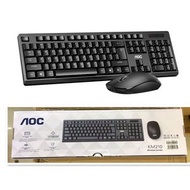 AOC - AOC無線滑鼠連鍵盤套裝 KM210電腦手提電腦適用USB一插即用