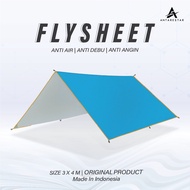 TENDA Flysheet WATERPROOF 4X6 3X4 3X3 3X2 19-hole Thick Camping Tent FLY SHEET WATERPROOF Tent